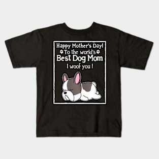 Mother's Day To The World's Best Dog Mom Kids T-Shirt